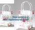 clear PP carry bag, PP Supermarket clear pvc Shopping plastic Bag, Fashion clear plastic shopping bags with handles supplier