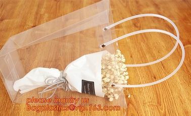 PP plastic flower carry bags with hanging for potted plant bags,quality assurance great quality pp flower bag bagease pa supplier