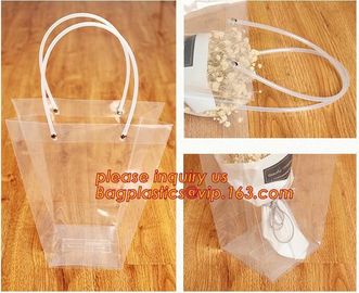 PP plastic flower carry bags with hanging for potted plant bags,quality assurance great quality pp flower bag bagease pa supplier