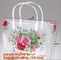 Wholesale Waterproof PP Plastic Gift Flower Bag Carry,PP Clear Handheld Flower Packaging Bag,PP Trapezidal Rectangular F supplier