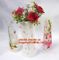 artificial foldable pvc decorative wedding plastic vase,pp plastic flower sleeve bag,pp transparent flower single rose s supplier