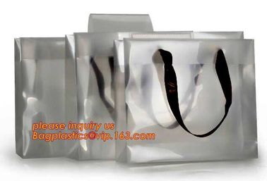 Cheap pp handle bag promotional gift shopping bag plastic pp tote bag,casual portable transparent PP/PVC tote gift bag supplier