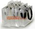 Cheap pp handle bag promotional gift shopping bag plastic pp tote bag,casual portable transparent PP/PVC tote gift bag supplier