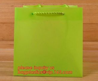 gift shopping bag with pp rope,Custom logo Printed Luxury Promotional shopping bag with Nylon rope handle,handle carrier supplier