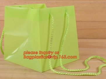 gift shopping bag with pp rope,Custom logo Printed Luxury Promotional shopping bag with Nylon rope handle,handle carrier supplier