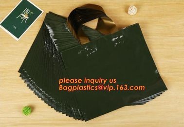 Compostable Biodegradable Cheap Soft Loop OEM Printed Custom Made Plastic Carrier Bags,Plastic Shopping Carrier Bag pack supplier