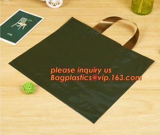 Compostable Biodegradable Cheap Soft Loop OEM Printed Custom Made Plastic Carrier Bags,Plastic Shopping Carrier Bag pack supplier