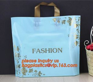 Soft Loop Handle Plastic Bag With Custom Logo Shopping Bag For Clothing Packaging,Biodegradable Cheap Soft Loop Handle S supplier