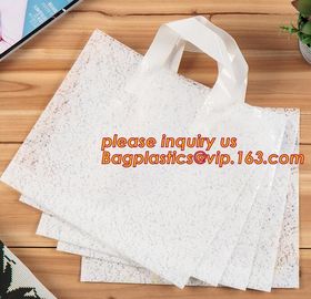 eco-friendly biodegradable compostable Soft Loop Handle Shopping Garment Recycle Pe Bag,Handle Plastic Bag OEM Plastic B supplier