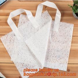 eco-friendly biodegradable compostable Soft Loop Handle Shopping Garment Recycle Pe Bag,Handle Plastic Bag OEM Plastic B supplier