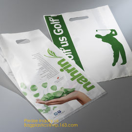 100%Eco-friendly HDPE/LDPE fashion carry bag soft loop handle plastic shopping bag,Promotion soft loop handle plastic ba supplier