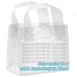 Promotion soft loop handle plastic bag produced by shanghai manufacturer,Foldable 100% Original PE Soft Loop Handle Plas supplier