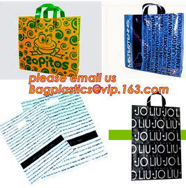 Wholesale reusable biodegradable luxury die d u cut handle cart non woven gift shopping bags with logo bagplastics bagea supplier