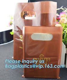 100% Biodegradable PE Die Cut Patch Handle Color Printed Custom Plastic Shopping Bags Personalized,promotional recycle g supplier