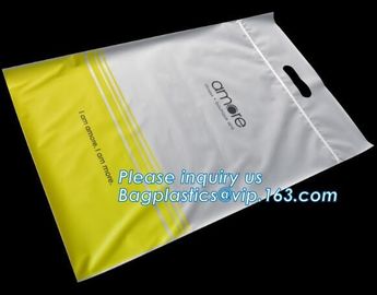 Custom printed die cut handle plastic bags manufacturer 12 x 15 inch light green promotional recycle grocery shopping ba supplier