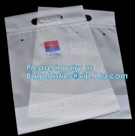 Custom printed die cut handle plastic bags manufacturer 12 x 15 inch light green promotional recycle grocery shopping ba supplier