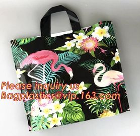 Stylish, concise plastik shopping shopping bags with logos and soft loop handle plastic bag,Stamp Printed Ameritote Plas supplier