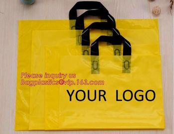 best selling biodegradable soft loop handle bag with EN13432 BPI OK compost Home ASTM D6400 certificates,bagease,bagplas supplier