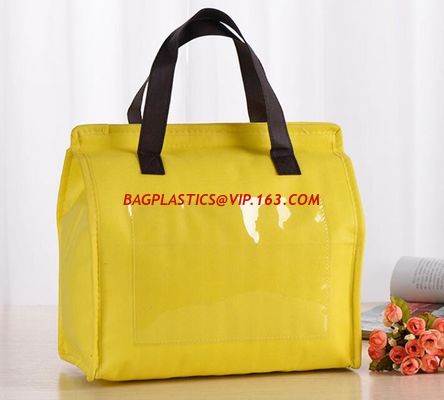 Non-woven laminated Pizza thermal insulation cooler bag,Fashion Nylon Lunch Bags Thermal Bags Insulation Cooler Box supplier