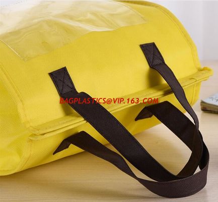 Non-woven laminated Pizza thermal insulation cooler bag,Fashion Nylon Lunch Bags Thermal Bags Insulation Cooler Box supplier