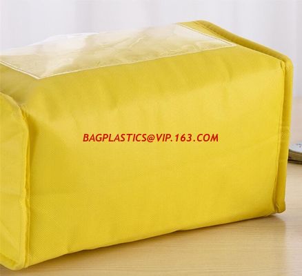 Non-woven laminated Pizza thermal insulation cooler bag,Fashion Nylon Lunch Bags Thermal Bags Insulation Cooler Box supplier