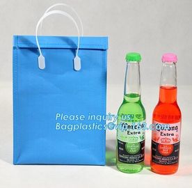 Lower price good quality non woven heat insulation beer bags,Barrel Double Bottle Insulation Bag Mini Back Milk Bag Larg supplier