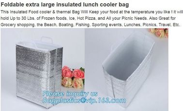 EPE Food Delivery Bag Promotional Insulation thermal seat bag, foldable cooler bag seat,waterproof oxford insulated cool supplier