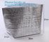 Reusable aluminium foil thermal insulation material cooler bag foPromotional 420D Polyester Insulation Picnic Cooler Bag supplier