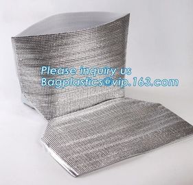 Reusable aluminium foil thermal insulation material cooler bag foPromotional 420D Polyester Insulation Picnic Cooler Bag supplier