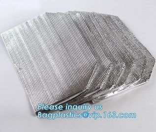 Reusable aluminium foil thermal insulation material cooler bag foPromotional 420D Polyester Insulation Picnic Cooler Bag supplier