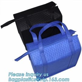 Reusable aluminium Portable pOLYESTER WINE COOLER BAG,FROZEN FOOD,ICE,HOT PIZZA,PICINIC NEED,GROCERY,SHOPPING,FISHING supplier