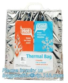 Aluminum foil insulation thermal non woven Insulated Cooler Bag,Insulated custom large portable cheap fitness food deliv supplier