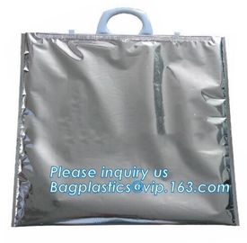 Promotional Aluminium Extra Large Thermal Cooler insulated tote bags with zipper,Custom Logo cooler bag for food bagease supplier