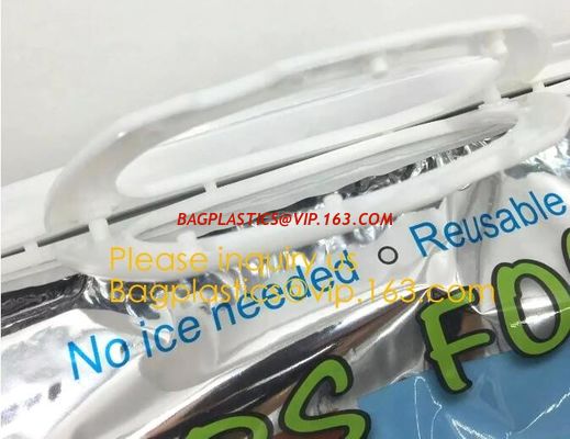 Outdoor square aluminum foil food thermal freezer cooler lunch insulation bag,Foil Cooler Bag Thermal Bag for Fruit Choc supplier