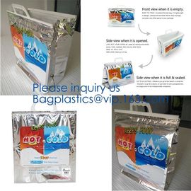 Manufacturer customized portable student instant bag aluminum foil thermal insulation small round food delivery cooler b supplier