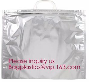 Reusable Grocery Shopping Box Zipper Top Nonwoven Aluminum Cooler Bag Thermal Bag Cool Insulated Bag bagease bagplastics supplier