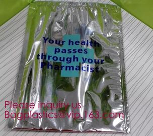 reflective Thermal Plastic handle portable aluminum epe foam Insulation bag cool bag,aluminum film lunch Thermal food pi supplier