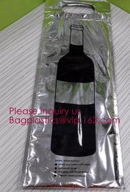 Wine pack, Wine carrier, Wine carrPromotional Insulated Large Capacity Black Aluminum Foil Tote Lunch Picnic Cooler Bags supplier