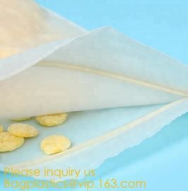 100% Compostable Biodegradable Corn starch E2W EPI,BPI BIO ECO GREEN RECLOSABLE ZIP LOCK SLIDER GRIP SEAL REUSABLE BAGS supplier