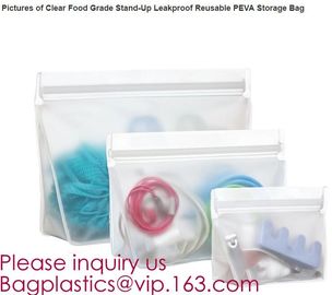 Eco-friendly standardized grade peva food storage bag,Silicone Reusable Food Storage Bag, Reusable Silicone Food Bag supplier