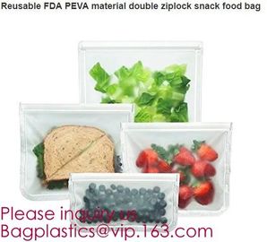 Eco-friendly standardized grade peva food storage bag,Silicone Reusable Food Storage Bag, Reusable Silicone Food Bag supplier