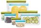 Reusable Food Storage Freezer PVC Snack Bags FDA Approved Food-Grade PEVA Leak-Proof Sandwich Bags,PEVA Reusable Food St supplier