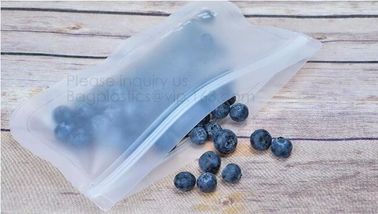 Silicone Plastic Packaging Food Zip Silicon Freezer Fresh Vegetable Storage Bags Fresh Fridge Food Preservation Bag Reus supplier