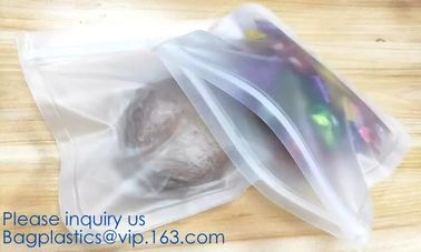 Large Reusable Vacuum Zipper Preservation Freezer sandwich k Cooking Fresh Zip Silicone Food Storage Bags With Tim supplier