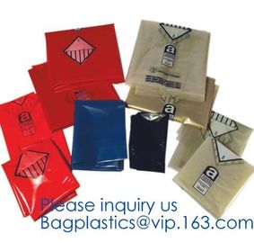 Hazardous Waste Yellow Plastic Bag Asbestos Garbage Bag,large size thicker LDPE asbestos remove bags,asbestos garbage ba supplier