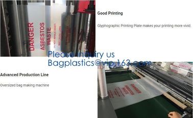 Disposal Asbestos Waste Bags ,Plastic Bags for Asbestos fibers,asbestos waste packaging plastic garbage bag BAGEASE PAC supplier