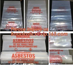 Large Size Good Quality Biohazard PE Disposable Waste Bag Thick Plastic Asbestos Bag,Jumbo Plastic Industrial Garbage Pa supplier