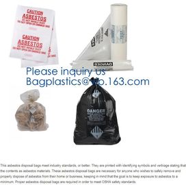 Large Size Good Quality Biohazard PE Disposable Waste Bag Thick Plastic Asbestos Bag,Jumbo Plastic Industrial Garbage Pa supplier