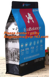 Pet Food Feed Packaging Bag Stand Up Pouch With Zipper Top, Food Pouch Pet Food Packaging Bag supplier