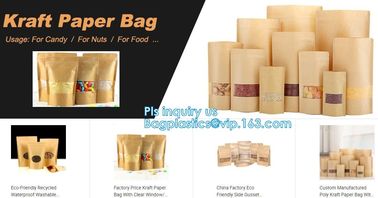 Heat Sealable Food Packaging Doypack Pouches Bags With Matte Window, nack Candy dried fruit nuts bag supplier